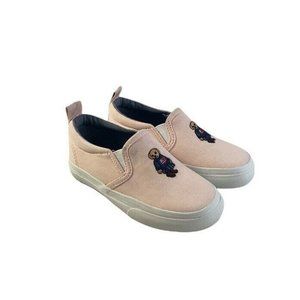 Polo Ralph Lauren Toddler Girl's Carlee Bear Light Pink Sneakers Shoes Size 7